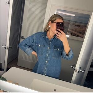 Vintage Ralph Lauren Blue Denim Button-Up Shirt